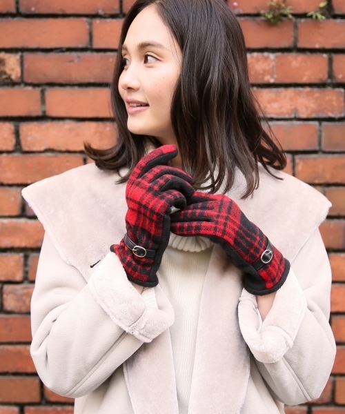 GLOBAL WORK（グローバルワーク）の「スマホグローブ/763309（手袋・レディース・ブラック/レッド/その他/ダークグレー/ホワイト・FREE）」の5枚目の写真