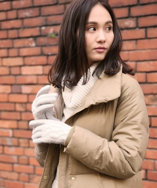 GLOBAL WORK（グローバルワーク）の「スマホグローブ/763309（手袋・レディース・ブラック/レッド/その他/ダークグレー/ホワイト・FREE）」の2枚目の写真