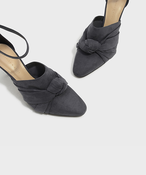 CHARLES & KEITH(チャールズ & キース)の「ノットヒール / KNOTTED HEELS(パンプス・レディース・グレー/ブラック/チャコールグレー・23cm/22.5cm/23.5cm/24.5cm/25cm)」の12枚目の写真