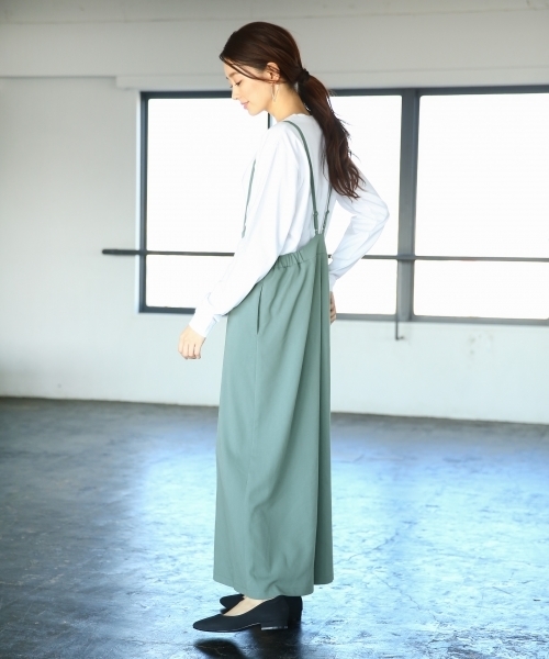 LEPSIM（レプシィム）の「TRハイウエストキャミワイドパンツ　778496（その他パンツ・レディース・ブラック/セージグリーン/ダークベージュ・LARGE/MEDIUM）」の3枚目の写真