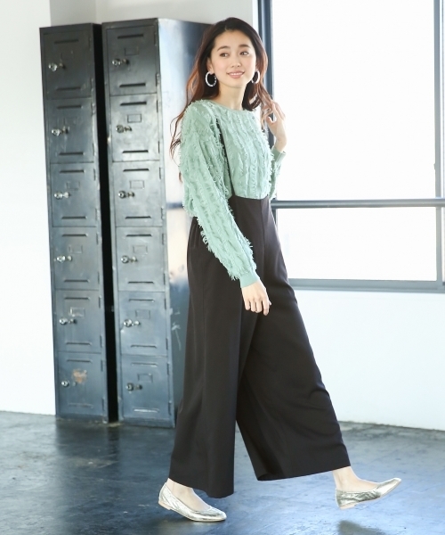 LEPSIM（レプシィム）の「TRハイウエストキャミワイドパンツ　778496（その他パンツ・レディース・ブラック/セージグリーン/ダークベージュ・LARGE/MEDIUM）」の5枚目の写真