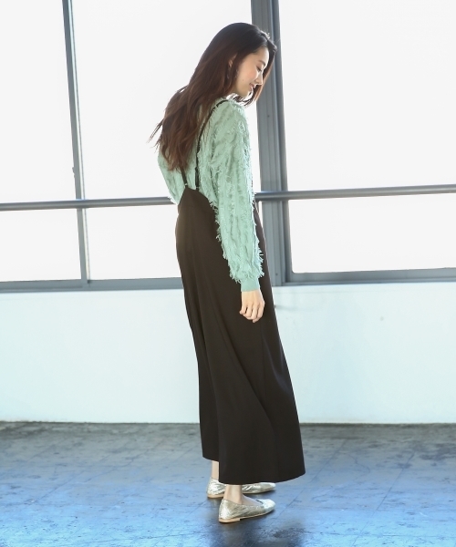 LEPSIM（レプシィム）の「TRハイウエストキャミワイドパンツ　778496（その他パンツ・レディース・ブラック/セージグリーン/ダークベージュ・LARGE/MEDIUM）」の7枚目の写真