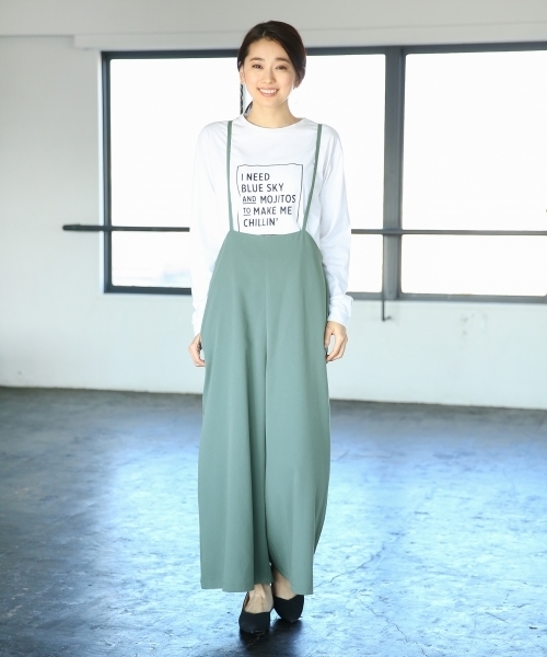 LEPSIM（レプシィム）の「TRハイウエストキャミワイドパンツ　778496（その他パンツ・レディース・ブラック/セージグリーン/ダークベージュ・LARGE/MEDIUM）」の12枚目の写真