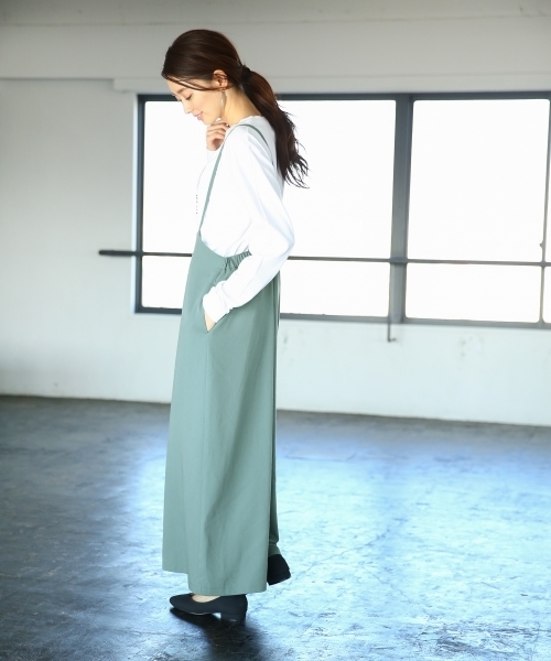 LEPSIM（レプシィム）の「TRハイウエストキャミワイドパンツ　778496（その他パンツ・レディース・ブラック/セージグリーン/ダークベージュ・LARGE/MEDIUM）」の14枚目の写真