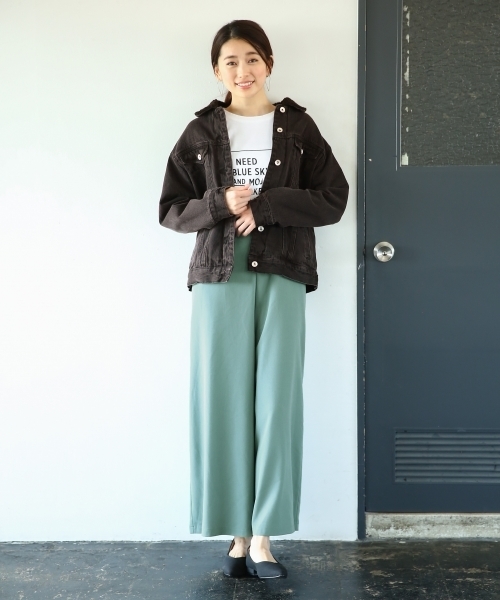 LEPSIM（レプシィム）の「TRハイウエストキャミワイドパンツ　778496（その他パンツ・レディース・ブラック/セージグリーン/ダークベージュ・LARGE/MEDIUM）」の15枚目の写真