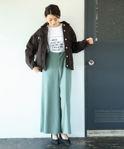 LEPSIM（レプシィム）の「TRハイウエストキャミワイドパンツ　778496（その他パンツ・レディース・ブラック/セージグリーン/ダークベージュ・LARGE/MEDIUM）」の17枚目の写真