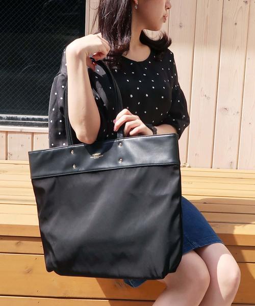 MORGAN（モルガン）の「モルガン【MORGAN】トートバッグ（トートバッグ・レディース・ブラック/カーキ/ネイビー/ワインレッド・フリー）」の3枚目の写真