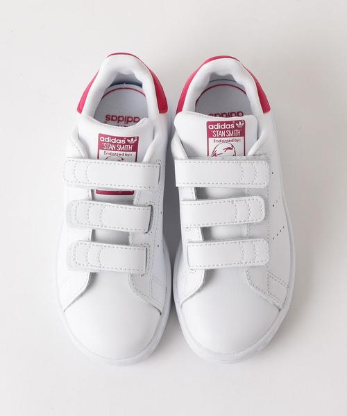adidas（アディダス）の「〔WEB限定〕adidas（アディダス）スタンスミス17cm-21cm（スニーカー・キッズ・ケリー/ブラック/ピンク・17cm/19cm/21cm/20cm/18cm）」の3枚目の写真