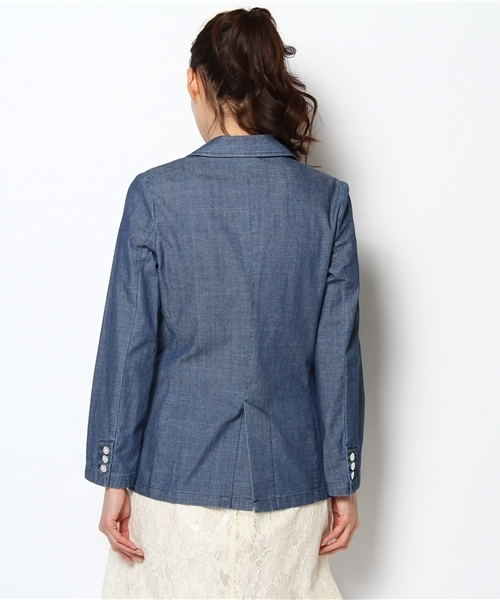Soareak(ソアリーク)の「デニムテーラードジャケット(テーラードジャケット・レディース・ブルー/ネイビー・SMALL)」の5枚目の写真