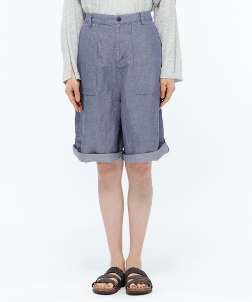 LAKOLE(ラコレ)の「リネンベイカーショートパンツ / LAKOLE(その他パンツ・レディース・オフホワイト/クリアブルー/ナチュラル・2/3)」の10枚目の写真