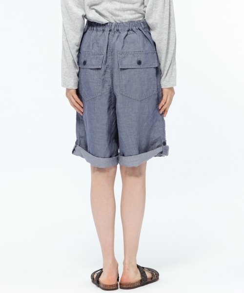 LAKOLE(ラコレ)の「リネンベイカーショートパンツ / LAKOLE(その他パンツ・レディース・オフホワイト/クリアブルー/ナチュラル・2/3)」の6枚目の写真