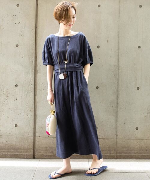 セール ワンピース ドレス ワンピース Prefer 手洗い可能 リネンマキシワンピース ワンピース Ships シップス のワンピース Prefer Ships Ships シップス のファッション 長期納期の