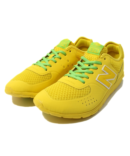 NEW BALANCE（ニューバランス）の「2013 new balance MNL574 ニューバランス カラフル ミニマス ランニング（スニーカー・メンズ・グレー/ピンク/イエロー/オレンジ・27cm/27.5cm/28cm/26.5cm/23.5cm/24cm/25.5cm）」の3枚目の写真