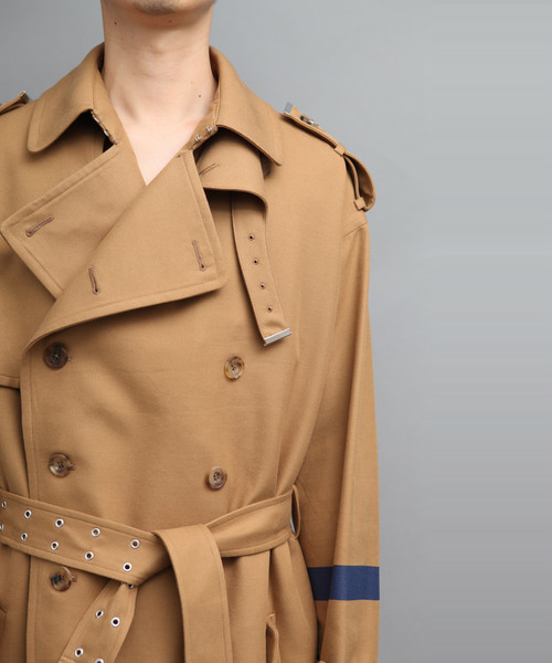 ato（アトウ）の「W/C TWILL TRENCH COAT RUBBER PRINT（トレンチ
