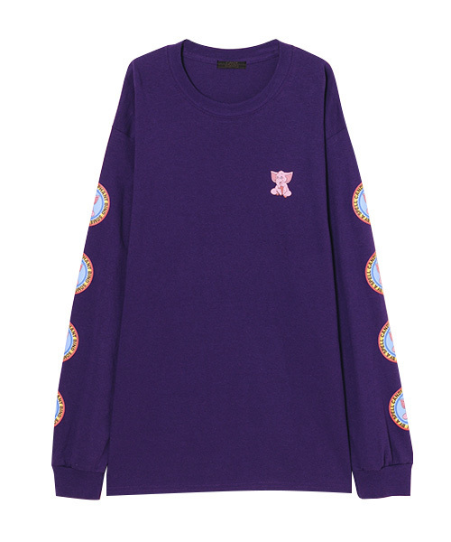 Candy Stripper（キャンディストリッパー）の「SUNNY ELEPHANT L/S Tシャツ（Tシャツ/カットソー・レディース・ブラック/パープル/オフホワイト/イエローゴールド・2）」の3枚目の写真