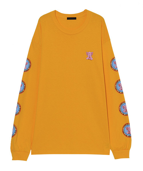 Candy Stripper（キャンディストリッパー）の「SUNNY ELEPHANT L/S Tシャツ（Tシャツ/カットソー・レディース・ブラック/パープル/オフホワイト/イエローゴールド・2）」の4枚目の写真