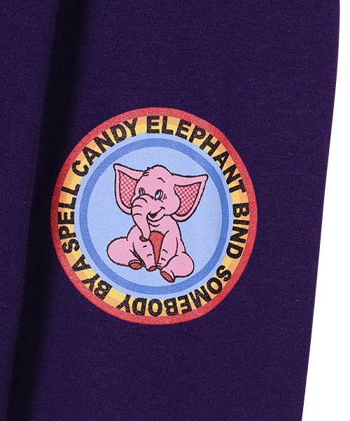 Candy Stripper（キャンディストリッパー）の「SUNNY ELEPHANT L/S Tシャツ（Tシャツ/カットソー・レディース・ブラック/パープル/オフホワイト/イエローゴールド・2）」の8枚目の写真