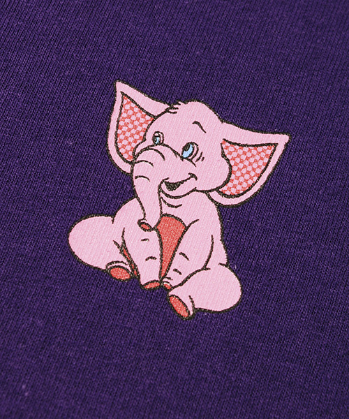 Candy Stripper（キャンディストリッパー）の「SUNNY ELEPHANT L/S Tシャツ（Tシャツ/カットソー・レディース・ブラック/パープル/オフホワイト/イエローゴールド・2）」の9枚目の写真