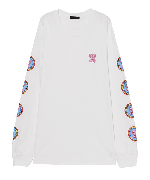Candy Stripper（キャンディストリッパー）の「SUNNY ELEPHANT L/S Tシャツ（Tシャツ/カットソー・レディース・ブラック/パープル/オフホワイト/イエローゴールド・2）」の12枚目の写真