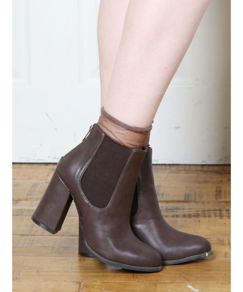 dazzlin（ダズリン）の「バックジップサイドゴアブーツ（ブーツ・レディース・ブラック/ブラウン/その他1・SMALL/MEDIUM/LARGE）」の2枚目の写真