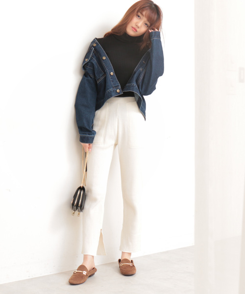 N.（N. Natural Beauty Basic）（エヌエヌナチュラルビューティーベーシック）の「◆≪ウールベーシックⅠ タートルネックニット≫（ニット/セーター・レディース・ブラック/ベージュ/ブラウン/ピンク/ブルー/グリーン/ホワイト・MEDIUM）」の10枚目の写真