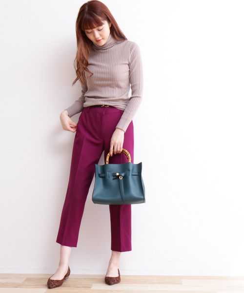 N.（N. Natural Beauty Basic）（エヌエヌナチュラルビューティーベーシック）の「◆≪ウールベーシックⅠ タートルネックニット≫（ニット/セーター・レディース・ブラック/ベージュ/ブラウン/ピンク/ブルー/グリーン/ホワイト・MEDIUM）」の16枚目の写真