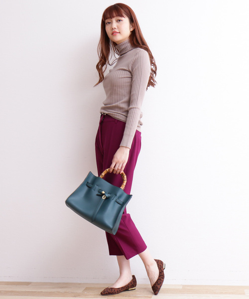 N.（N. Natural Beauty Basic）（エヌエヌナチュラルビューティーベーシック）の「◆≪ウールベーシックⅠ タートルネックニット≫（ニット/セーター・レディース・ブラック/ベージュ/ブラウン/ピンク/ブルー/グリーン/ホワイト・MEDIUM）」の17枚目の写真