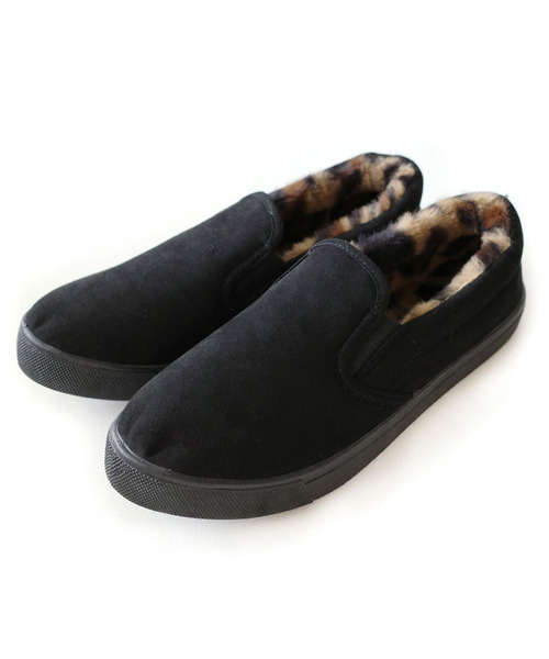 AmiAmi(アミアミ)の「つま先まであったかファー!ボアスリッポンスニーカー(スニーカー・レディース・ブラック/グレー/グレー系その他/ナチュラル/キャメル/チェック/ベージュ/ブラウン/ブラック系その他・22.5cm/23cm/23.5cm/24cm/24.5cm/25cm/27cm/26cm)」の18枚目の写真