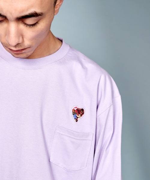 rehacer STAND : Flower Heart L/S T / フラワー ハート ロングスリーブTシャツ（Tシャツ/カットソー）｜rehacer（レアセル）