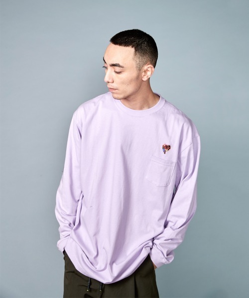 rehacer STAND : Flower Heart L/S T / フラワー ハート ロングスリーブTシャツ（Tシャツ/カットソー）｜rehacer（レアセル）