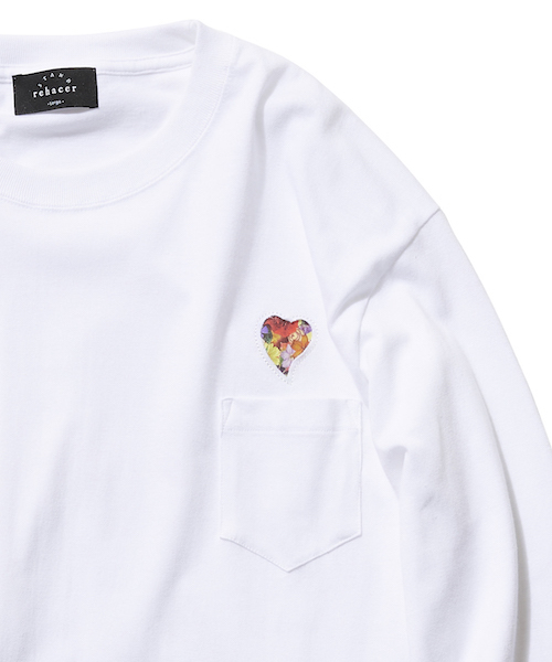 rehacer STAND : Flower Heart L/S T / フラワー ハート ロングスリーブTシャツ（Tシャツ/カットソー）｜rehacer（レアセル）