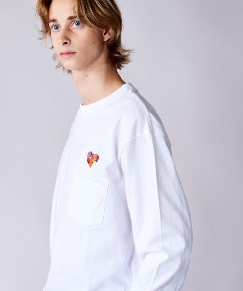 Trofi Flower Love ロングTシャツ rehacer STAND : Flower Heart L/S T / フラワー ハート ロング