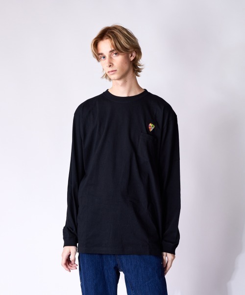 rehacer STAND : Flower Heart L/S T / フラワー ハート ロングスリーブTシャツ（Tシャツ/カットソー）｜rehacer（レアセル）