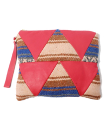 【U.C.TILE】Triangle pattern Clutch bag Mexican