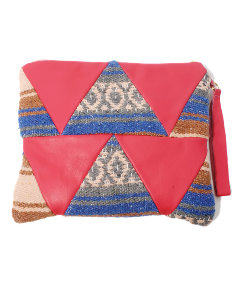 Free Peddler Market(フリーペドラーマーケット)の「【U.C.TILE】Triangle pattern Clutch bag Mexican(クラッチバッグ・レディース・A・FREE)」の4枚目の写真