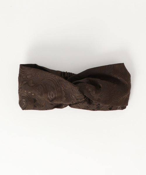 TODAYFUL（トゥデイフル）の「ジャガードヘアターバン（ヘアバンド・レディース・ベージュ/カーキ・FREE）」の4枚目の写真