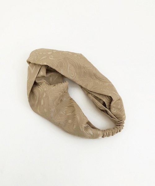 TODAYFUL（トゥデイフル）の「ジャガードヘアターバン（ヘアバンド・レディース・ベージュ/カーキ・FREE）」の8枚目の写真