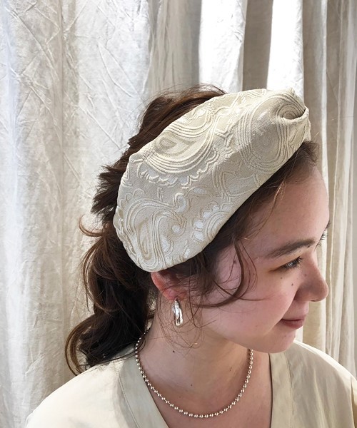 TODAYFUL（トゥデイフル）の「ジャガードヘアターバン（ヘアバンド・レディース・ベージュ/カーキ・FREE）」の11枚目の写真