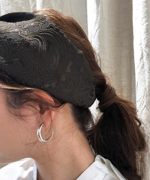 TODAYFUL（トゥデイフル）の「ジャガードヘアターバン（ヘアバンド・レディース・ベージュ/カーキ・FREE）」の12枚目の写真