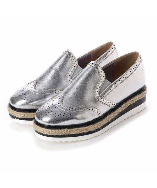 VIVIAN(ヴィヴィアン)の「ジュウトスポーツソールローファー風メダリオンスリッポンマニッシュシューズ(その他シューズ・レディース・ゴールド/ブラック/シルバー・L/M/LL/S)」の12枚目の写真