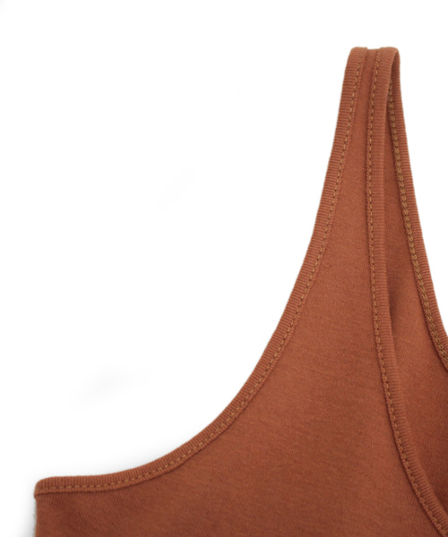 RNA-N（アールエヌエーエヌ）の「M1148 コットンフライスロングタンクトップ（タンクトップ・レディース・ブラウン/オフホワイト/スミクロ/キナリ・MEDIUM）」の14枚目の写真