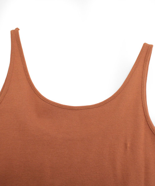RNA-N（アールエヌエーエヌ）の「M1148 コットンフライスロングタンクトップ（タンクトップ・レディース・ブラウン/オフホワイト/スミクロ/キナリ・MEDIUM）」の12枚目の写真