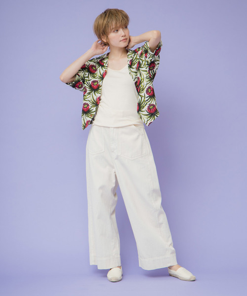 RNA-N（アールエヌエーエヌ）の「M1148 コットンフライスロングタンクトップ（タンクトップ・レディース・ブラウン/オフホワイト/スミクロ/キナリ・MEDIUM）」の18枚目の写真