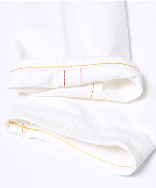 R.NEWBOLD(アールニューボールド)の「SELVEDGE DENIM/145001/4S114(デニムパンツ・メンズ・オフホワイト/ライトインディゴブルー/インディゴブルー・LARGE/SMALL/X-LARGE/MEDIUM)」の7枚目の写真