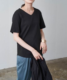 Chaco closet | 綿フライスベーシックVネック半袖T(Tシャツ/カットソー)