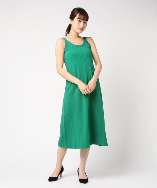 セール ワンピース Estnation ワンピース リブニットタンクドレス ワンピース Estnation エストネーション のファッション