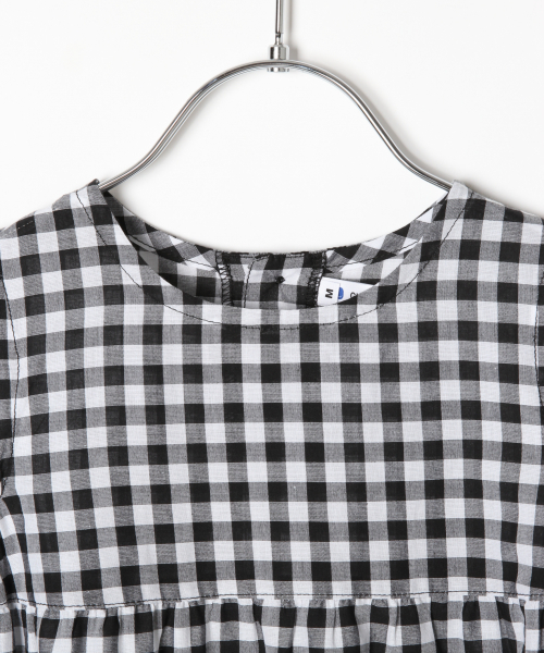 GLOBAL WORK（グローバルワーク）の「【キッズ】ティアードノースリーブミニワンピース/835981（ワンピース・キッズ・フューシャピンク/ブラック/ブルー・LARGE/MEDIUM/SMALL/X-LARGE/XX-LARGE）」の9枚目の写真