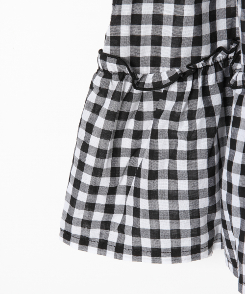 GLOBAL WORK（グローバルワーク）の「【キッズ】ティアードノースリーブミニワンピース/835981（ワンピース・キッズ・フューシャピンク/ブラック/ブルー・LARGE/MEDIUM/SMALL/X-LARGE/XX-LARGE）」の6枚目の写真