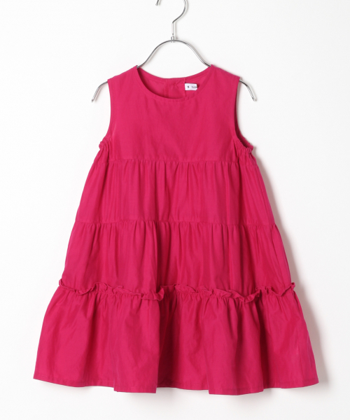 GLOBAL WORK（グローバルワーク）の「【キッズ】ティアードノースリーブミニワンピース/835981（ワンピース・キッズ・フューシャピンク/ブラック/ブルー・LARGE/MEDIUM/SMALL/X-LARGE/XX-LARGE）」の11枚目の写真