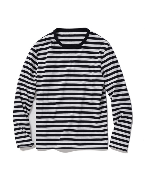 ZOZO（ゾゾ）の「中細ボーダー長袖Tシャツ[MEN]（Tシャツ/カットソー・メンズ・ホワイト×ブラック/ホワイト×ネイビー・マルチサイズ）」の16枚目の写真